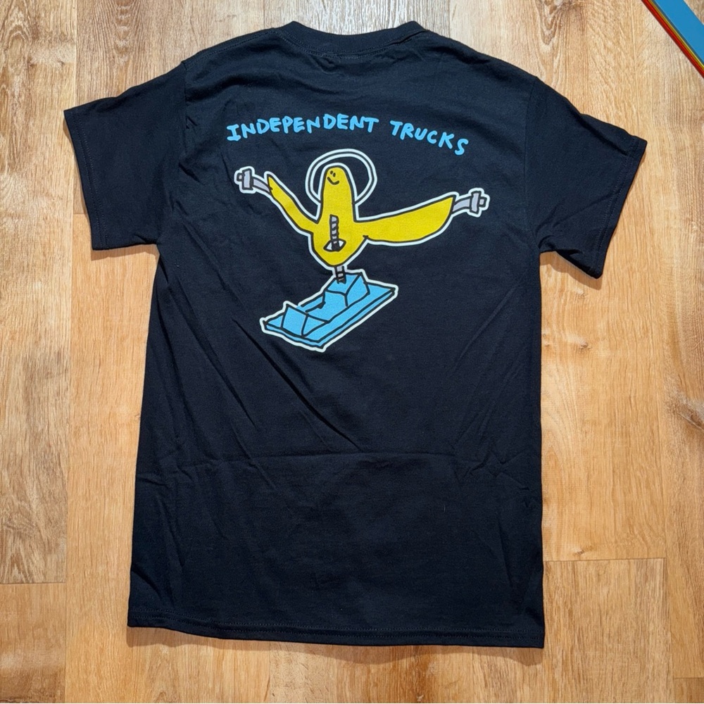 Independent Trucks Shirt Tony Hawk Skate Indy Promo Trucks Black sz Small NWOT - Picture 7 of 7